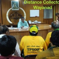 MEETING WITH DISTRICT  COLLECTOR  WAYANAD , AFTER  DELIVERY  OF RELIEF MATERIALS